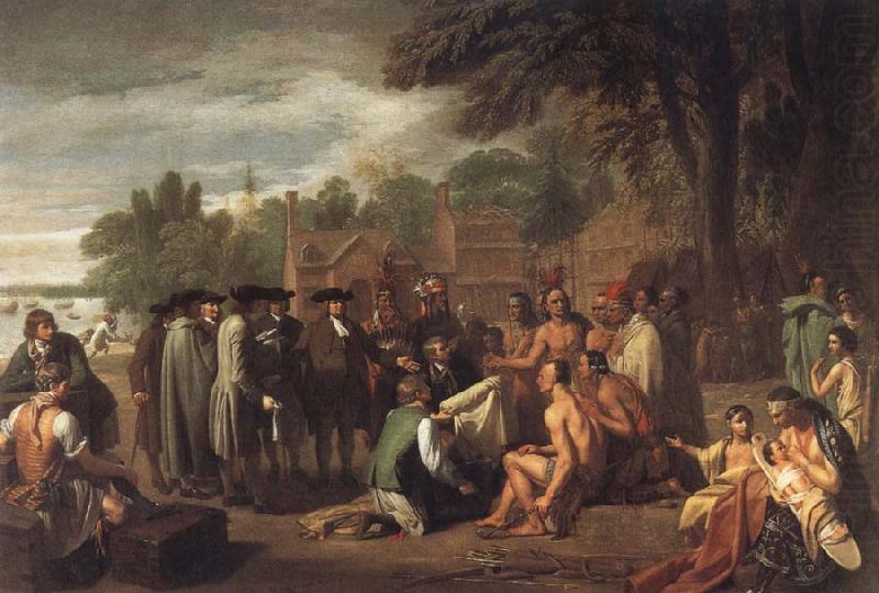 Benjamin West Penn-s Treaty with the Indians china oil painting image
